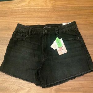 Sincerely Jules Super High Rise Black Shorts